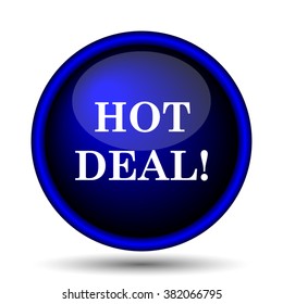 Hot deal icon. Internet button on white background. EPS10 vector
