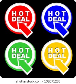 Hot Deal, icon vector