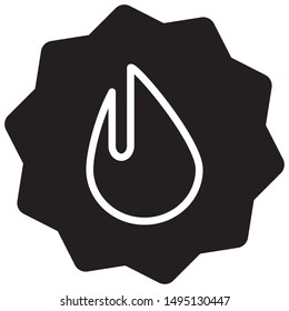 Hot deal icon vector black