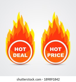 Hot Deal And Hot Price Buttons