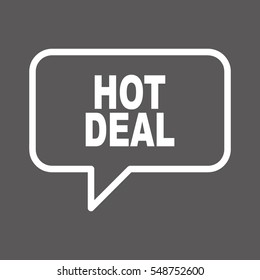 HOT DEAL speech bubbles.