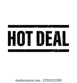 Hot deal stamp vector design template for business promotion and special offer marketing concept