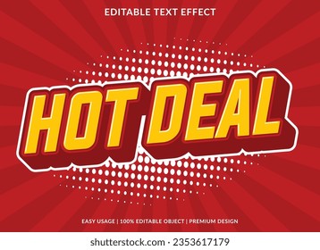 diseño de plantilla de efecto de texto de transacción caliente con estilo 3d para marca comercial y logotipo