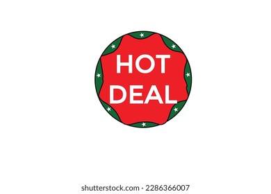 hot deal vectors.sign label bubble speech hot deal
