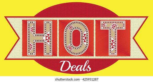 HOT Deals Label