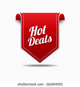 Hot Deals Red Vector Icon Design