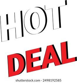 hot deals sale design vector