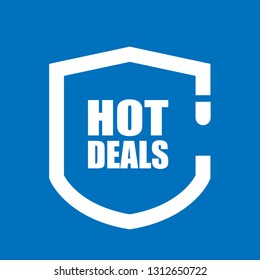Hot Deals tag shield