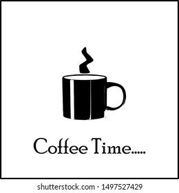 Hot and Delicious Coffee mug poster design for tea post and restaurant menu cards