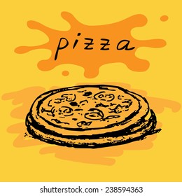 hot delicious pizza