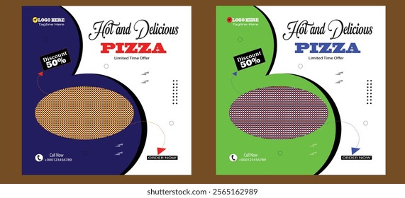 Hot and Delicious Pizza Design