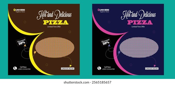 Hot and Delicious Pizza Design