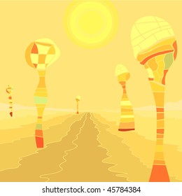 Hot desert