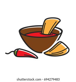 Hot dip with nachos