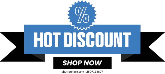 Hot Discount Promotional Ecommerce Offer Design Marketing Symbol