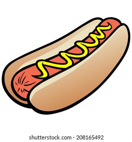 Silhouette Hot Dog Fast Food Vector Stock Vector (Royalty Free) 1938681682