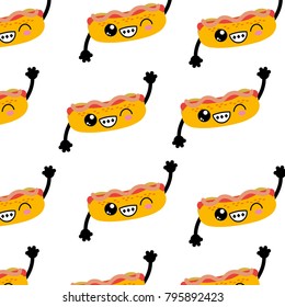 Hot dog background design