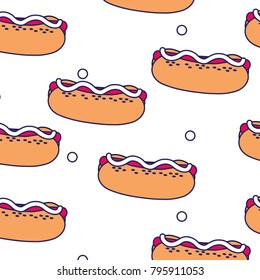Hot dog background design
