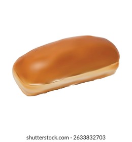 Hot Dog Bun illustration vector based drawing on white background Vol 01