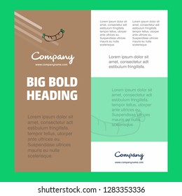 Hot dog Business Company Poster Template. with place for text and images. vector background