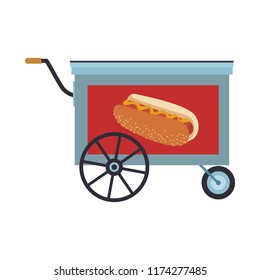 Hot dog cart stand