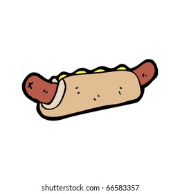 hot dog cartoon