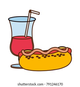 Hot dog and cocktail design