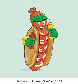 A hot dog is a dish consisting of a grilled, steamed, or boiled sausage served in a slice of partially sliced ​​bread.