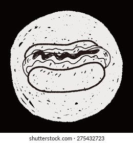 hot dog doodle