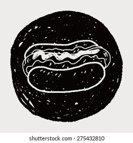 hot dog doodle