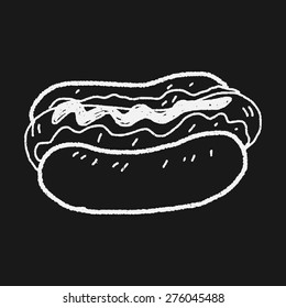 hot dog doodle