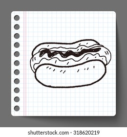 hot dog doodle