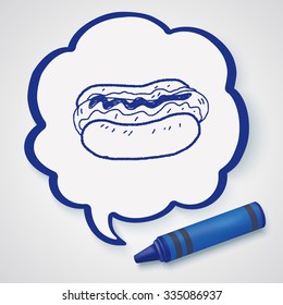hot dog doodle