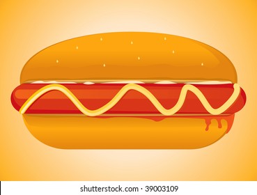 Hot Dog Drawing