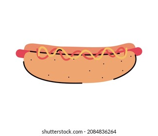 hot dog fast food icon