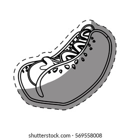 hot dog fast food icoon, vector illustration image