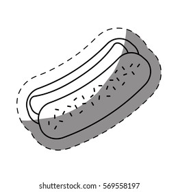 hot dog fast food icoon, vector illustration image