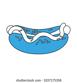 Hot dog fast food symbol
