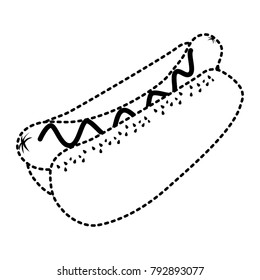 hot dog fast food unhelthy diet icon