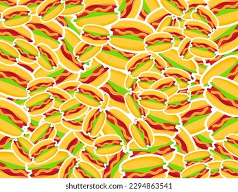 Hot dog food background design