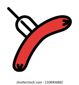 Hot Dog with Fork