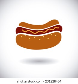 hot dog graphic design , vector illustration
