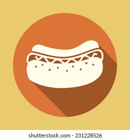 hot dog graphic design , vector illustration