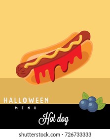 Hot dog Halloween Menu