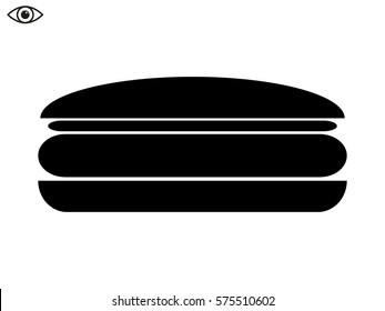 hot dog, hamburger, icon, vector illustration eps10