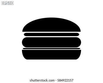 hot dog, hamburger, icon, vector illustration eps10