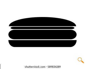hot dog, hamburger, icon, vector illustration eps10