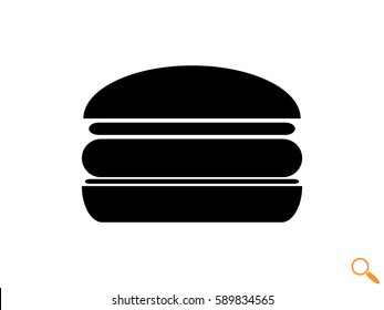 hot dog, hamburger, icon, vector illustration eps10