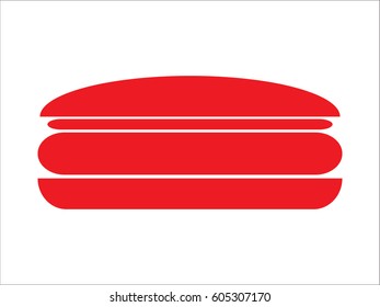 hot dog, hamburger, icon, vector illustration eps10