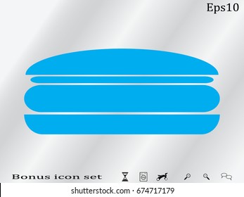 hot dog, hamburger, icon, vector illustration eps10